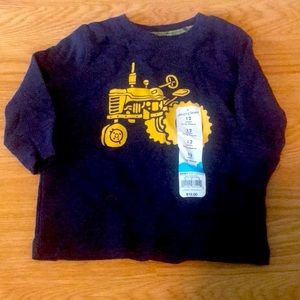 NWT Long sleeve Tractor shirt 12 mos